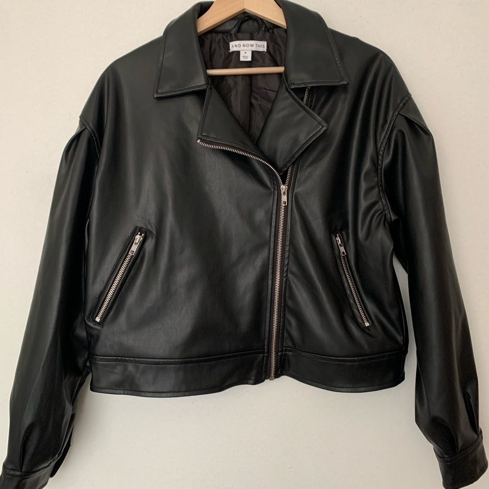 Leather jacket style (brand new)